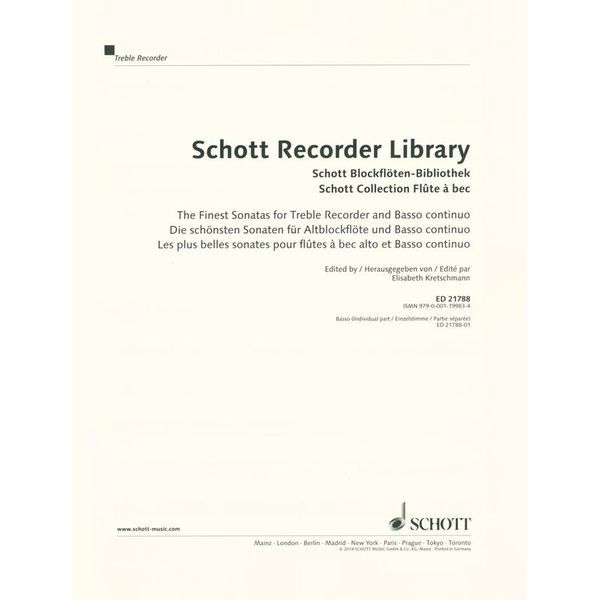 Schott Recorder Library