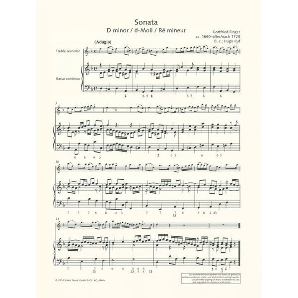 Schott Recorder Library