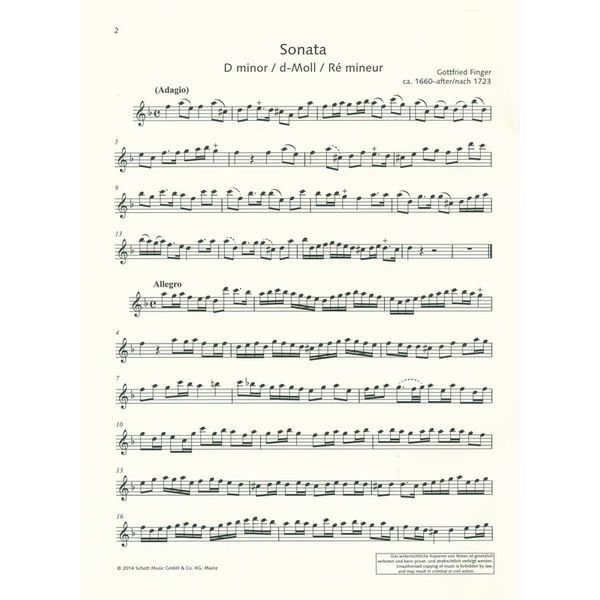 Schott Recorder Library