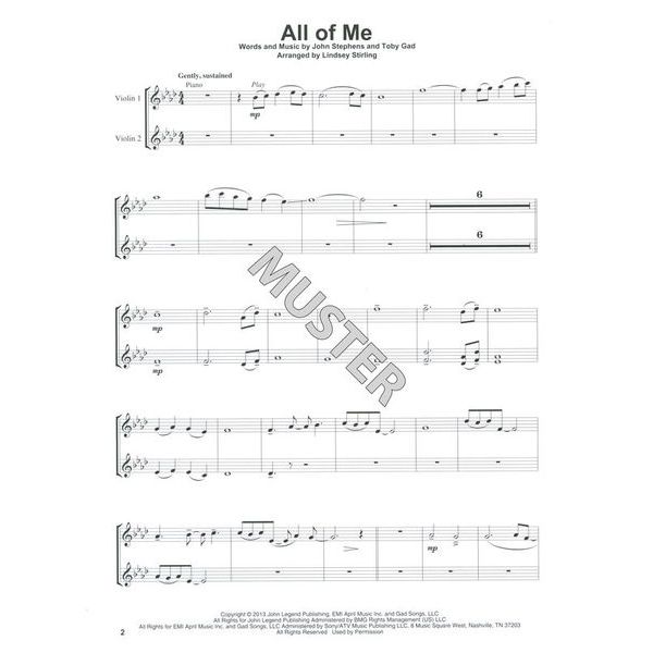 Hal Leonard Violin Play-Along Stirling Hit