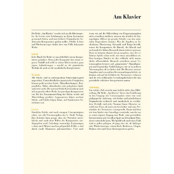 Henle Verlag Am Klavier Mozart