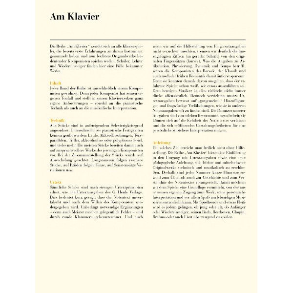 Henle Verlag Am Klavier Debussy