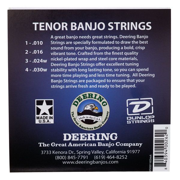 Deering Tenor Banjo Set