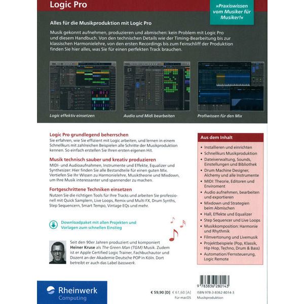 Rheinwerk Verlag Logic Pro Handbuch