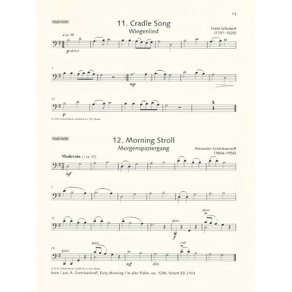 Schott Easy Concert Pieces Cello 1