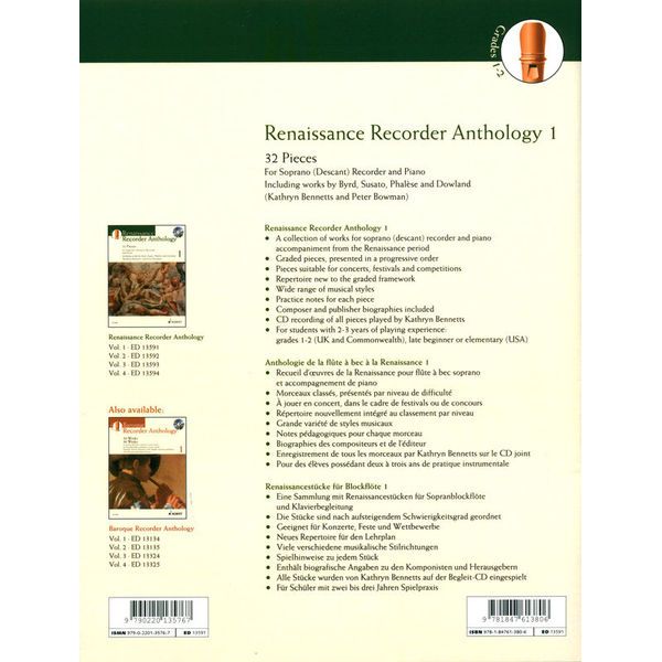 Schott Renaissance Recorder 1