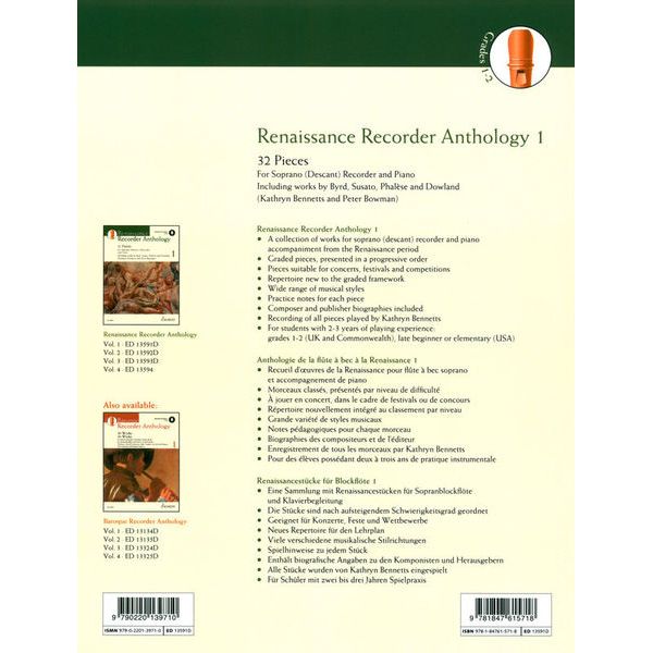 Schott Renaissance Recorder 1