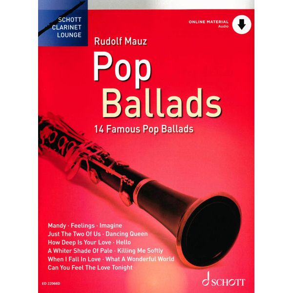 Schott Pop Ballads Clarinet
