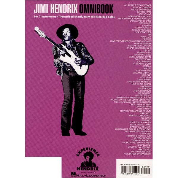 Hal Leonard Jimi Hendrix Omnibook