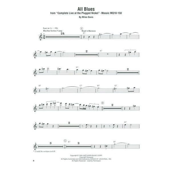 Hal Leonard Miles Davis Omnibook Eb