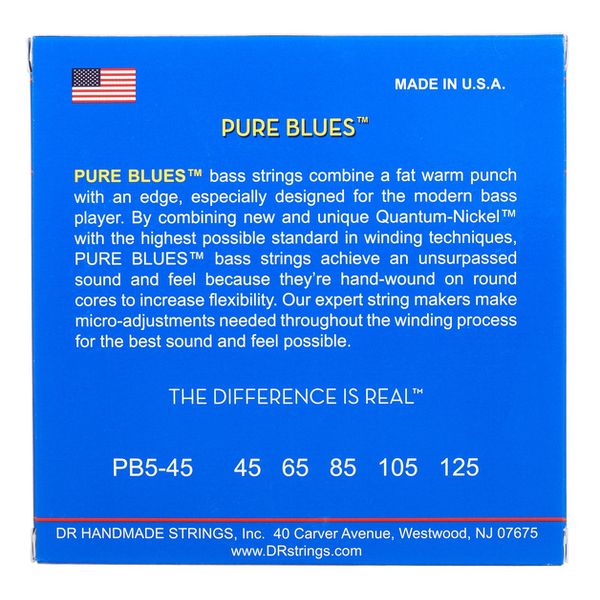 DR Strings Pure Blues PB5-45