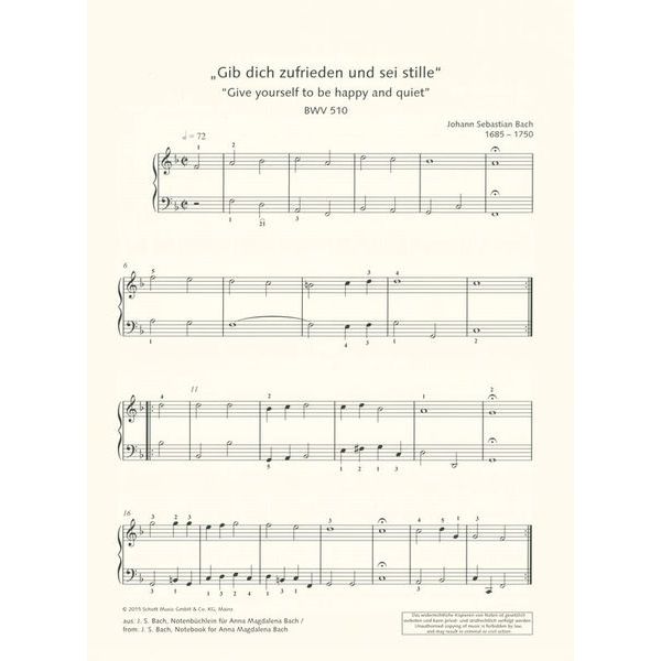 Schott Mein Erster Bach
