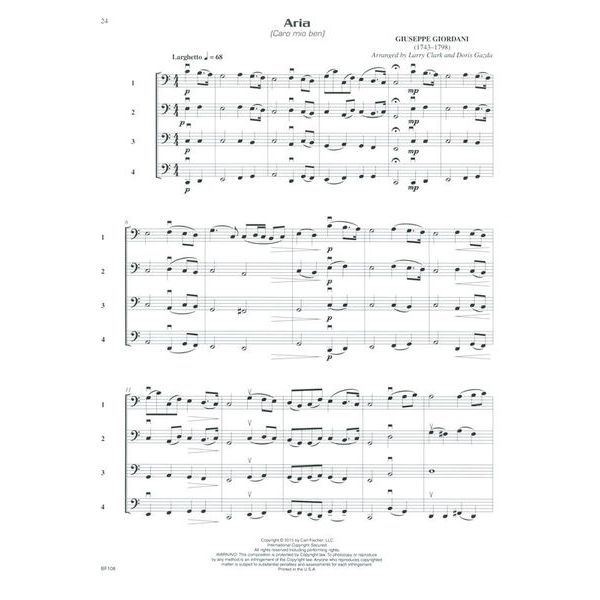 Carl Fischer Compatible Quartets Cello