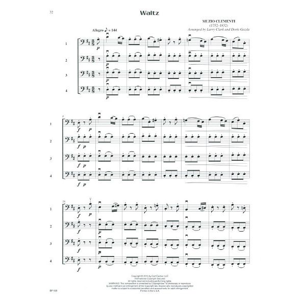 Carl Fischer Compatible Quartets Cello