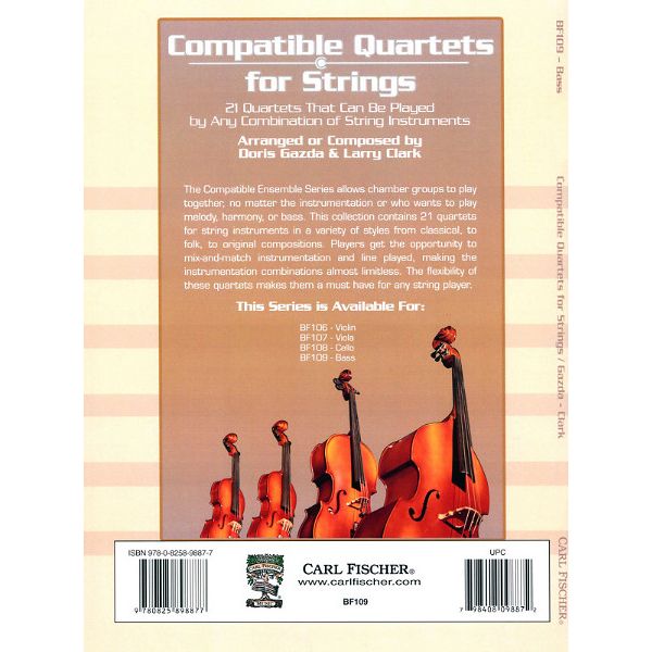 Carl Fischer Compatible Quartets Bass
