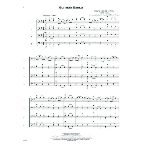 Carl Fischer Compatible Quartets Bass