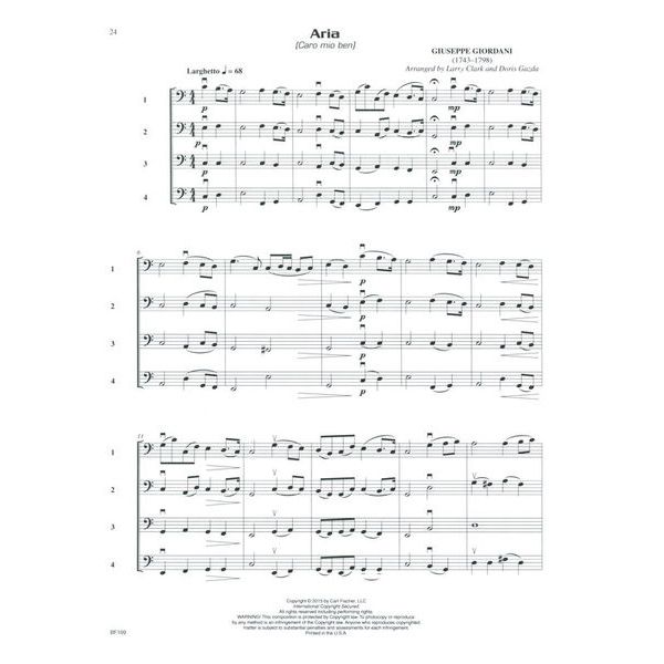 Carl Fischer Compatible Quartets Bass