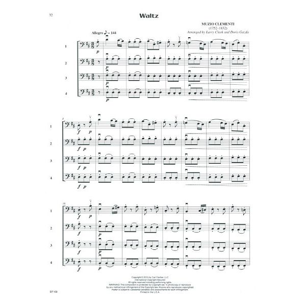 Carl Fischer Compatible Quartets Bass