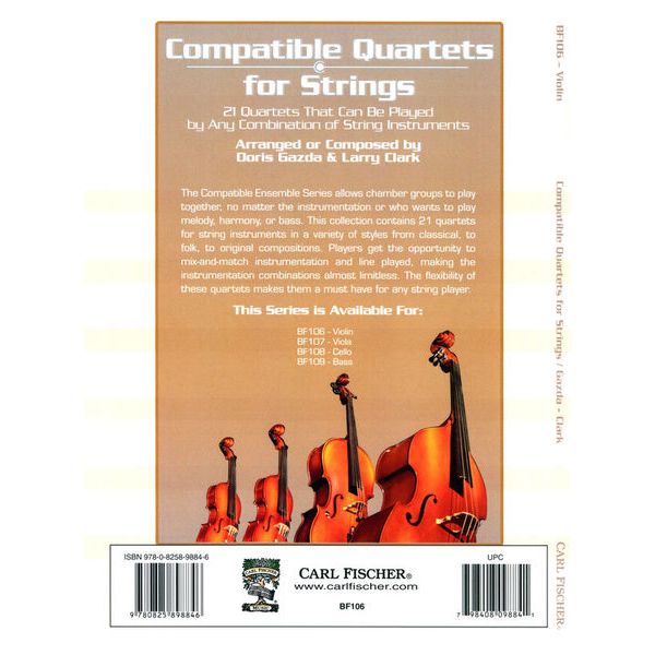 Carl Fischer Compatible Quartets Violin