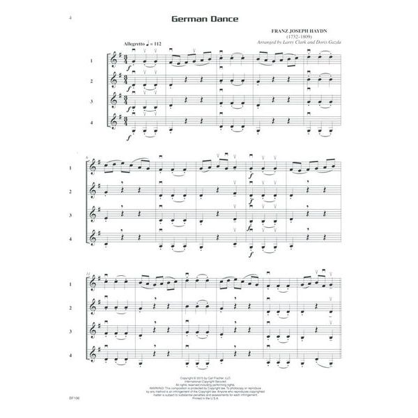 Carl Fischer Compatible Quartets Violin