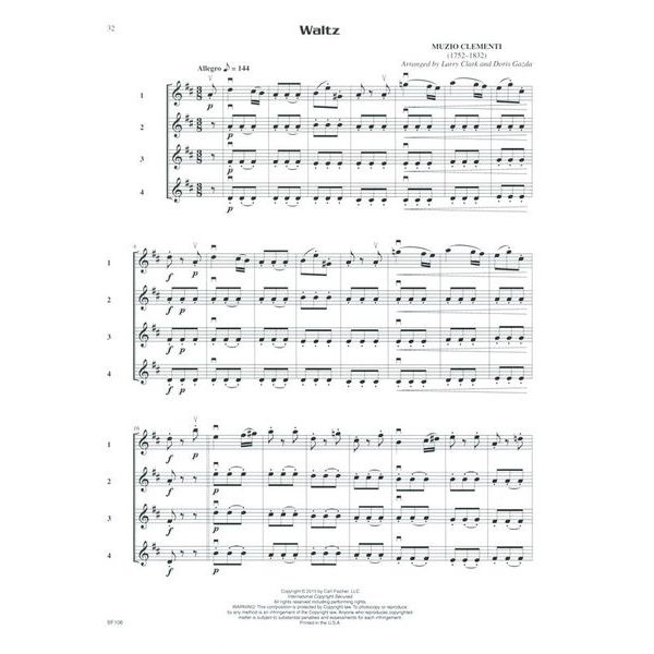 Carl Fischer Compatible Quartets Violin