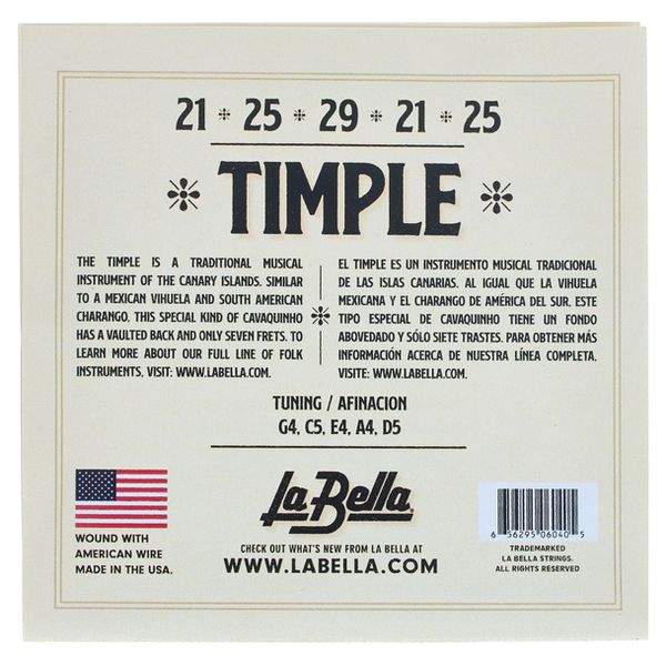 La Bella TIM10 Timple Strings