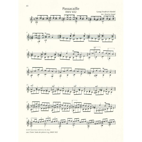 Schott Händel for Guitar