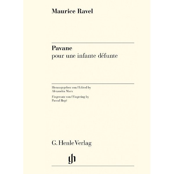 Henle Verlag Ravel Pavane Piano