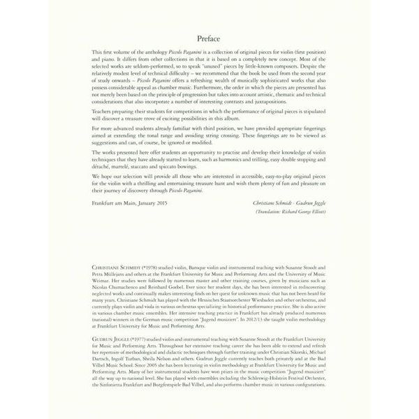 Edition Peters Piccolo Paganini 1