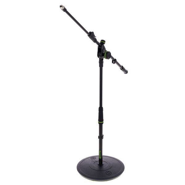Zhicaikeji Microphone Stand Adjustable Microphone Stand Anchor Iron Disc  Weighted Floor Heavy Duty Microphone Suspension (Color Black, Size 