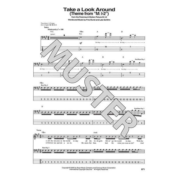 Hal Leonard Bass Tab White Pages