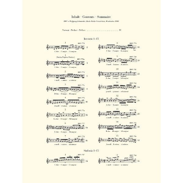 Henle Verlag Bach Inventionen und Sinfonien