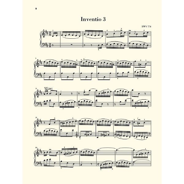 Henle Verlag Bach Inventionen und Sinfonien