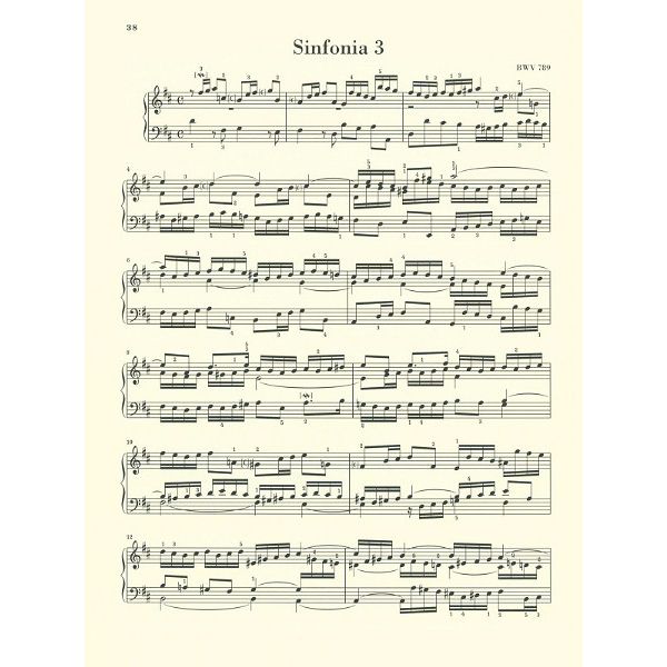 Henle Verlag Bach Inventionen und Sinfonien