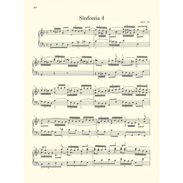 Henle Verlag Bach Inventionen und Sinfonien