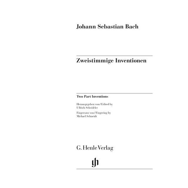 Henle Verlag Bach Zweistimmige Inventionen