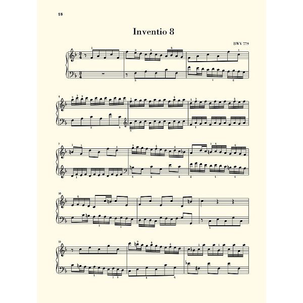 Henle Verlag Bach Zweistimmige Inventionen