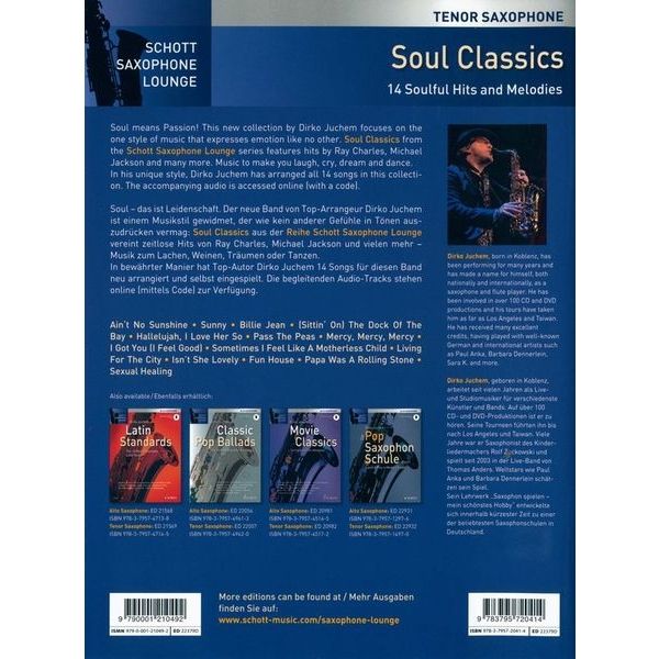 Schott Soul Classics 1 T-Sax
