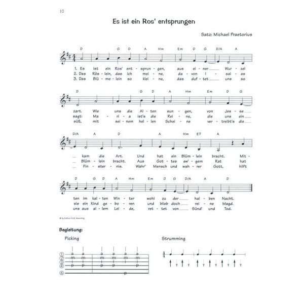 Edition Dux Play Guitar Christmas Schildi