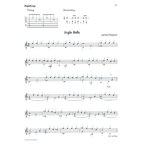 Edition Dux Play Guitar Christmas Schildi