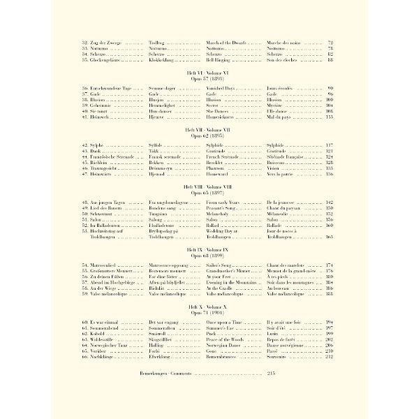 Henle Verlag Grieg Sämtliche Lyrische Stück