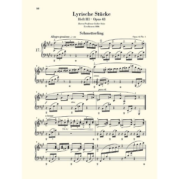 Henle Verlag Grieg Sämtliche Lyrische Stück