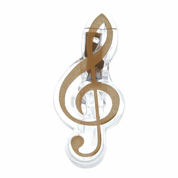 agifty Music Clip Violin Clef Gold