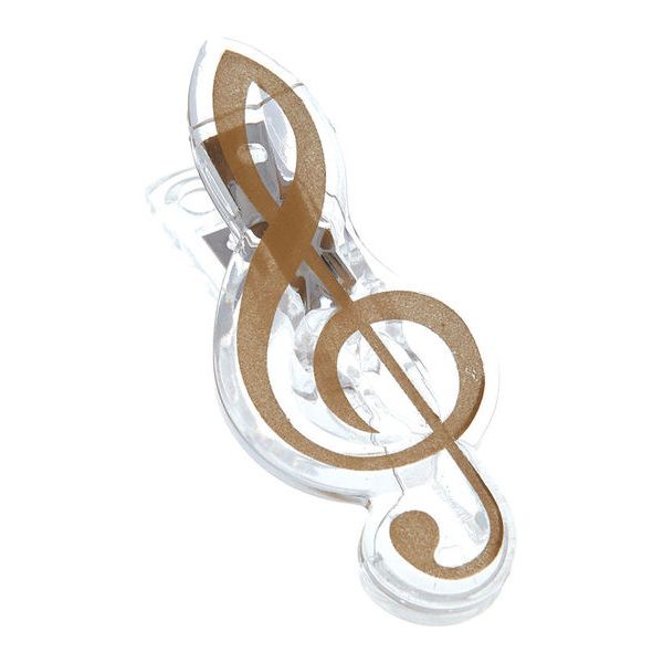 agifty Music Clip Violin Clef Gold