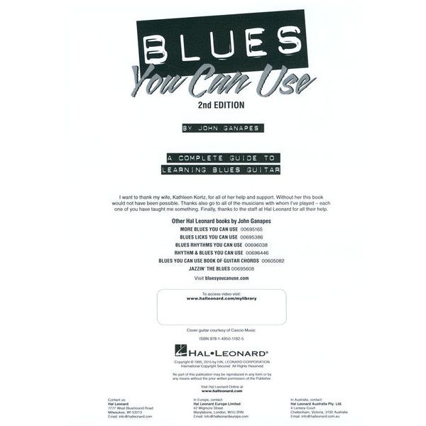 Hal Leonard Blues You Can Use