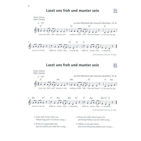 Schott Benthiens Weihnachtsliederbuch
