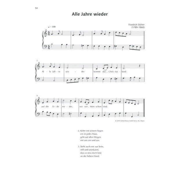Schott Benthiens Weihnachtsliederbuch