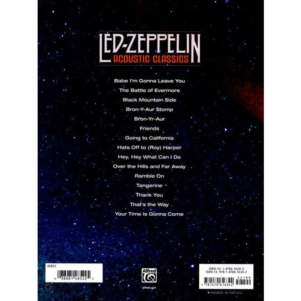Alfred Music Publishing Led Zeppelin Acoustic Classics