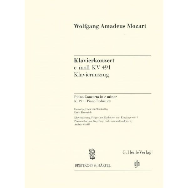Henle Verlag Mozart Piano Concerto KV 491