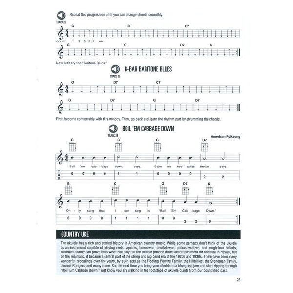 Hal Leonard Baritone Ukulele Method Book 1 Thomann Nederland